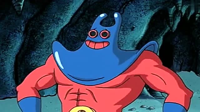 海绵宝宝一个遥控器就把射线恶魔制服了, 海绵宝宝要教他做好人