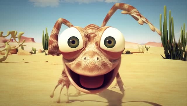 小蜥蜴奥斯卡被热的出现幻觉,眼前的大海其实是公路