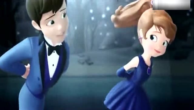 小公主苏菲亚:雨果王子和苏菲亚公主跳起了冰舞,真让人大开眼界!