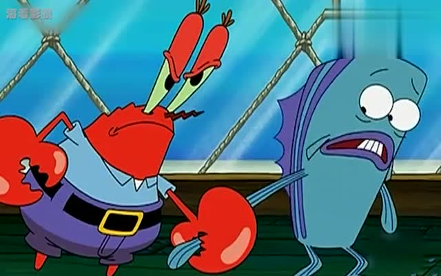 海绵宝宝:海绵宝宝看起来很生气,蟹老板到底做什么事情了