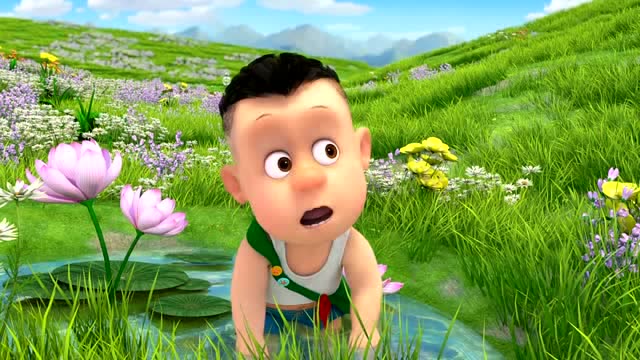 熊熊乐园 这里的水好清澈草多绿光头强熊大在做什么