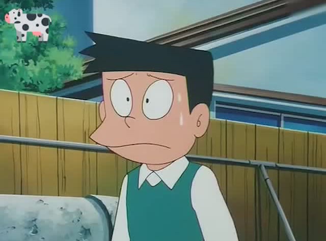 哆啦a梦:小夫不知道怎么了,显得十分尴尬的样子.