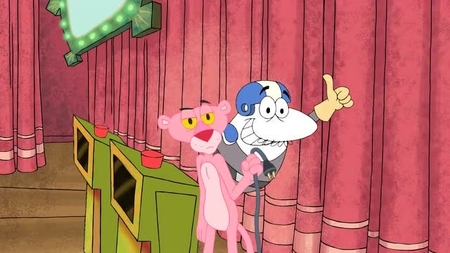 pink panther:现在开始大白和顽皮豹的第一轮知识竞答