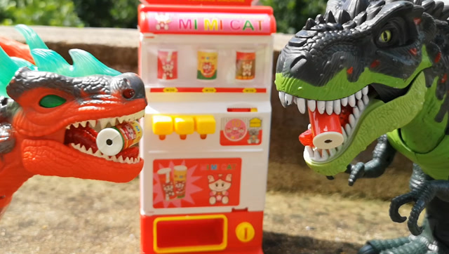 恐龙玩糖果机,糖果机玩具拆封试玩