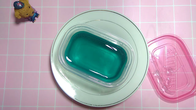 无硼砂diy湖水绿的假水史莱姆,q弹,不粘手,简单易做!