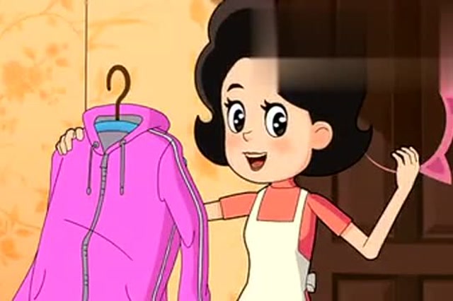 大头儿子:如山的衣服也抵挡不住围裙妈妈就变成了老奶奶