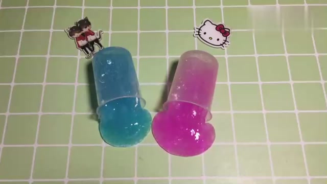 无硼砂不粘手假水教程,自制蓝莓味和草莓味假水!
