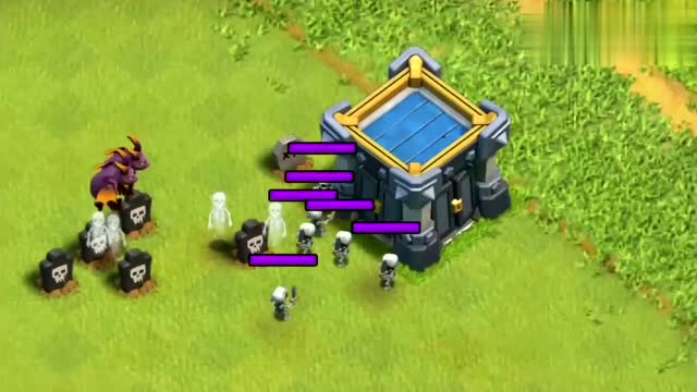 部落冲突:12本满级女巫vs各种满级兵种!