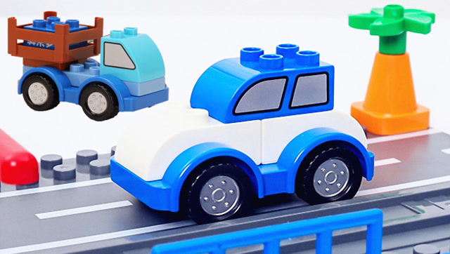 益智积木早教玩具 创意拼搭积木小汽车