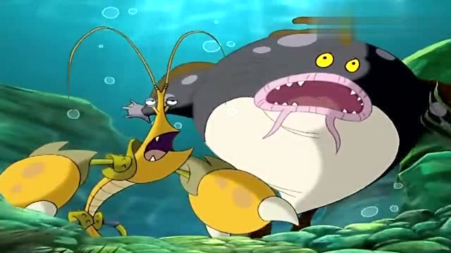 河水倒流,双面龟和小美美逃跑,肥鲶鱼和龙虾紧追不舍