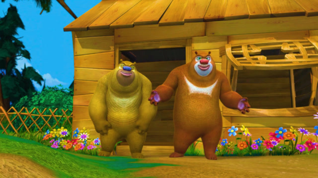 熊出没:熊大熊二邀请动物们参观自己的新家,被却集体吐槽