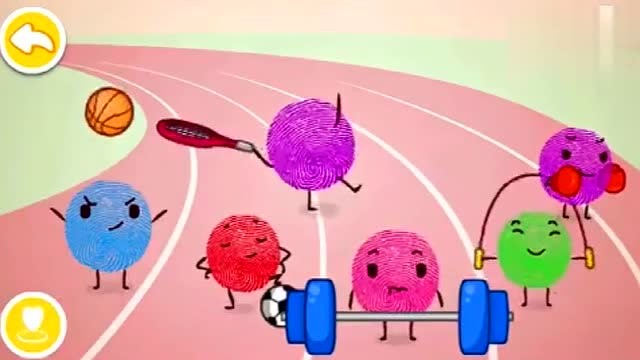 宝宝巴士:学以致用奇奇手指画运动会.