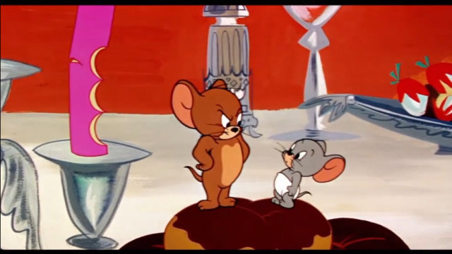 猫和老鼠:小老鼠偷吃东西,杰瑞生气了