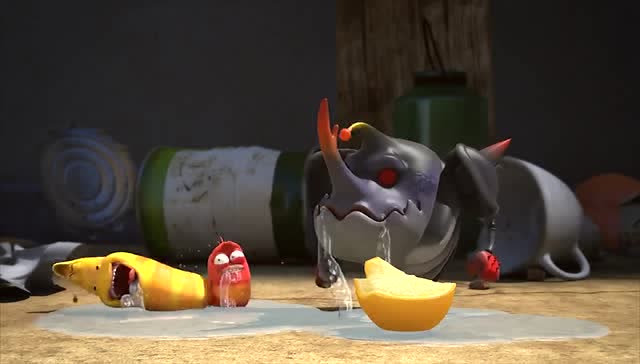 臭屁虫吃柠檬栓到口水流不停