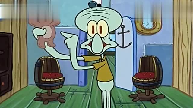 章鱼哥着魔了,开着车练习夹娃娃,吓的海绵宝宝都用眼睛走路了