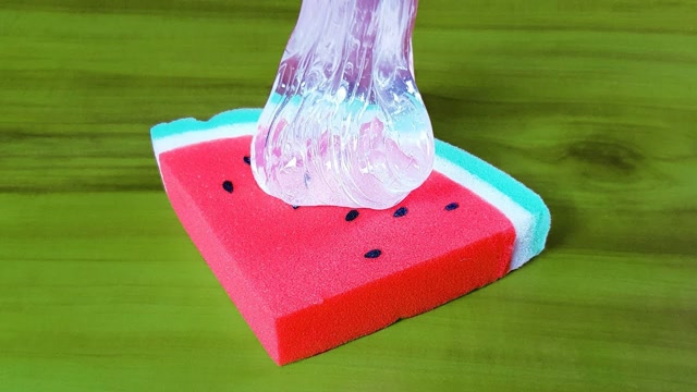 趣味粘液:做水晶泥西瓜玩玩