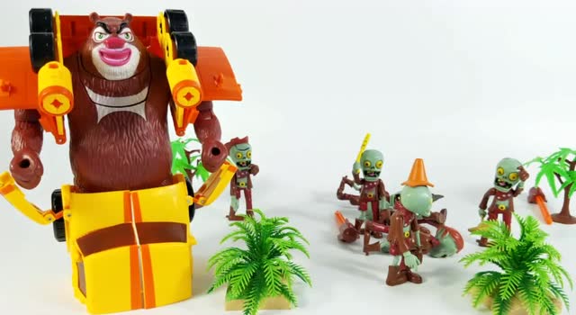 熊出没玩具:熊大熊二穿上机械战甲拯救吉吉国王