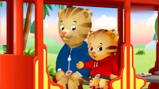 小老虎丹尼尔:丹尼尔和爸爸该回家了,他们回家听到小妹妹哭啦