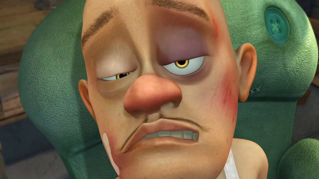 光头强被打的鼻青脸肿,大狗熊,你们真的太欺负人了