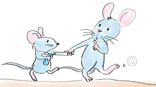 教大家如何画一对可爱的老鼠兄弟卡通漫画