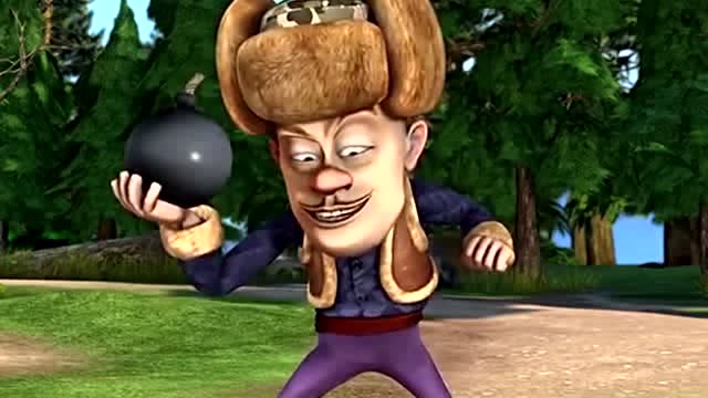 熊出没:光头强要抓青蛙大佬,却有一群蛙兵排成蛙墙救驾