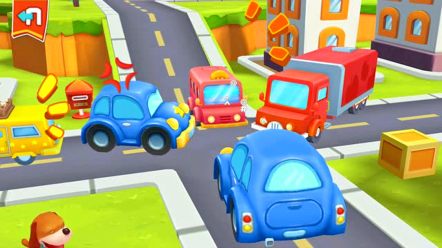 宝宝汽车城市 奇奇交通警官指挥工程车