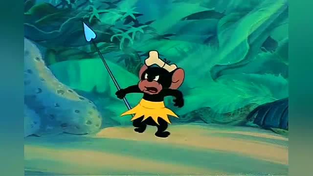 猫和老鼠:汤姆被吓坏,杰瑞假扮土著人,让汤姆下料炖自己