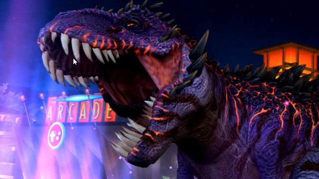 侏罗纪世界游戏 霸王龙挑战头目火神 恐龙公园