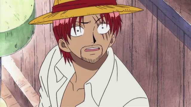 绘画创作:红头发香克斯表情惊恐