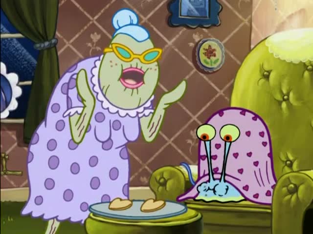 小蜗在老奶奶家吃到了饼干,老奶奶还播放了音乐!