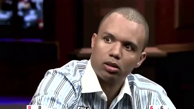 德州扑克:88撞上66,ivey直接allin