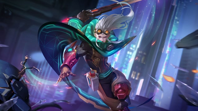 《英魂之刃口袋版》新皮肤"未来武士"`