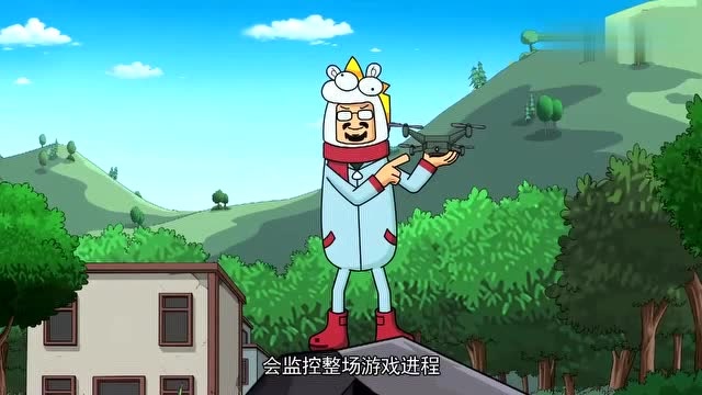 香肠派对:客服达达做的无人机太不靠谱,炸鸡少女想偷袭人被雷击