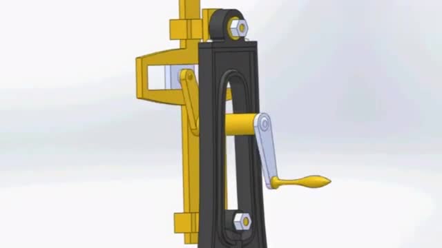 双滑块曲柄机构的设计原理!