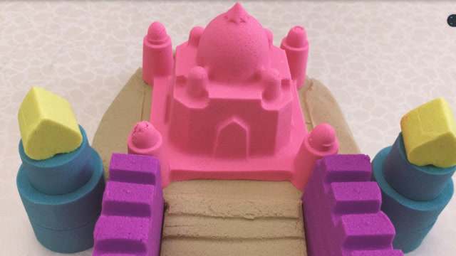 魔力太空沙,彩色城堡,童话中公主的家