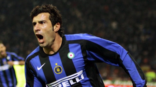 蓝黑岁月!路易斯·菲戈国米精彩集锦