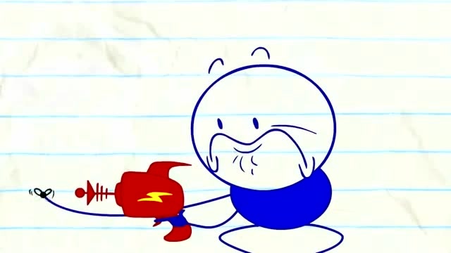 创意铅笔画:铅笔人就想弄死个苍蝇都做不到,也太弱小了吧