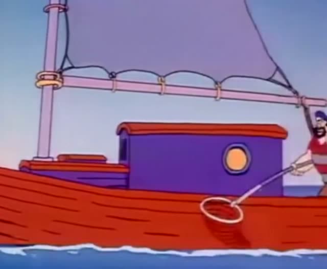 大力水手:布鲁托又使坏,弄沉波派船还抢女朋友