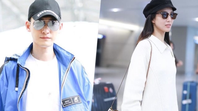 张钧甯与张翰前后脚现身机场 下衣失踪秀"牛奶腿"