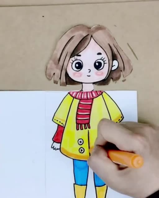 换装奇遇记儿童画