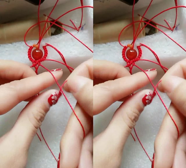 天使吊坠编法三