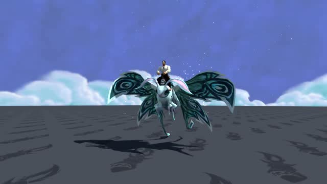 魔兽世界9.0暗影国度新坐骑:炽蓝仙野飞蛾,骑上感觉仙气飘飘!