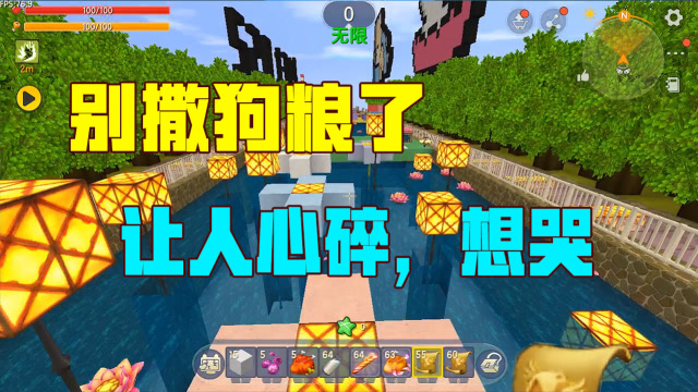 迷你世界生存之道迷你世界你的良心不会痛嘛在游戏里撒狗粮虐的我心态