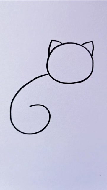 用数字6画小猫,你学会了吗?