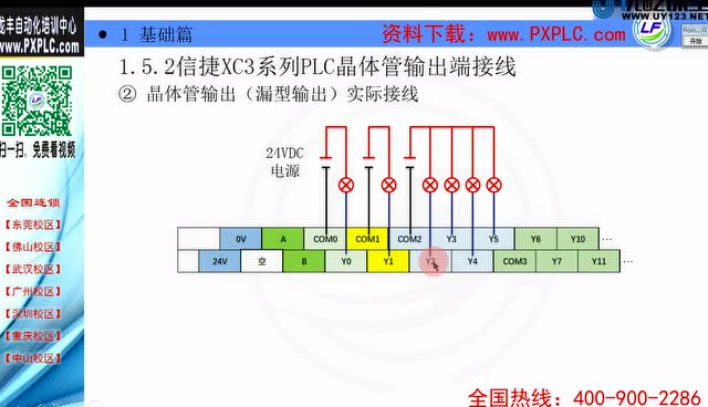 1.7_信捷xc3输出端子接线