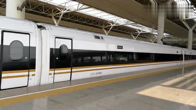 中国高铁:g1503,复兴号cr-400bf重连,南昌西站发车!