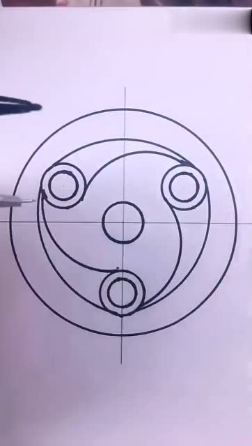 各种写轮眼的圆规画法图片