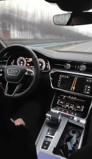 第一次开着奥迪a6上高速!大家觉得车咋样?