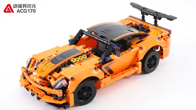 动漫异次元乐高积木玩具2 乐高积木 机械之雪佛兰科尔维特 zr1跑车