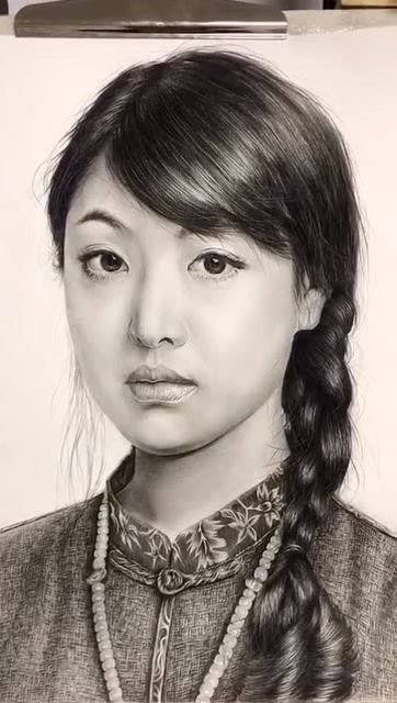 超写实美少女——精微素描